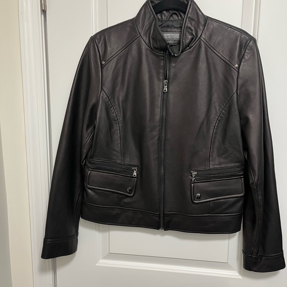 Kenneth Cole Reaction Women’s Leather Jacket - Large